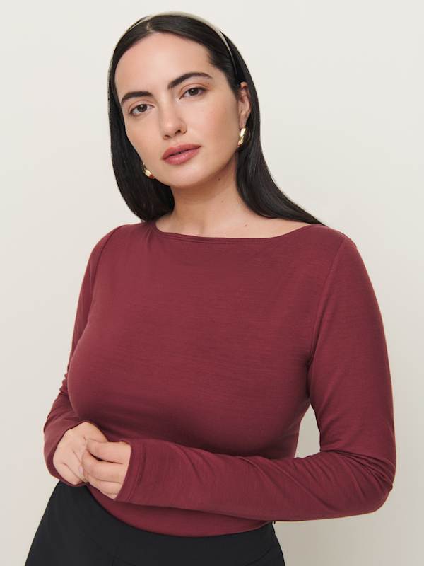 Wiley Knit Top Es - Chianti